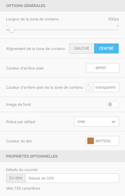NOUVEAUTÉS - CENTRIXONE - Personnalisation du texte d'aperçu d'un courriel
