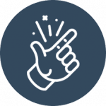 Icône d'un claquement de doigt - CRM CentrixOne