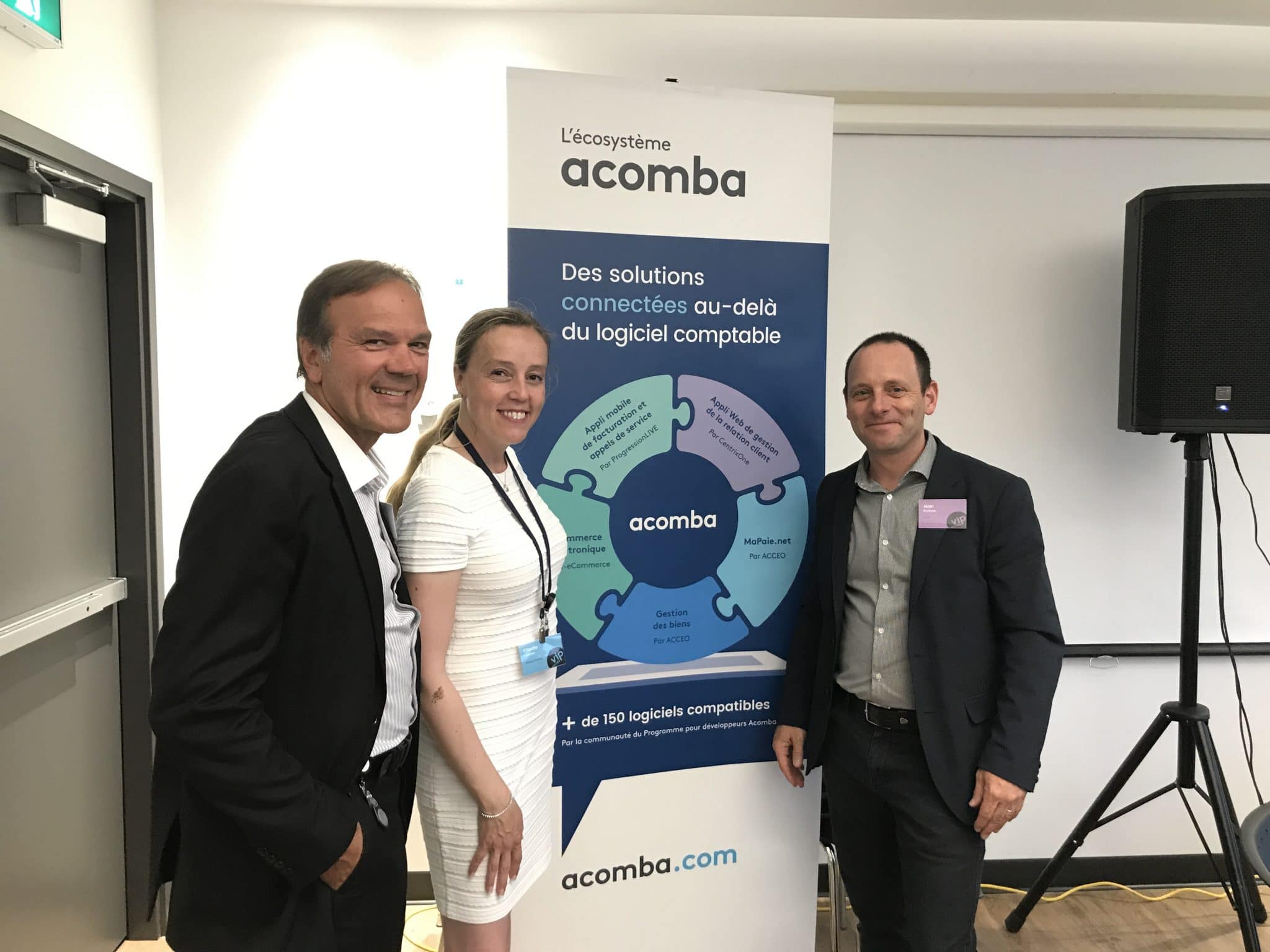 CentrixOne participe à l'inauguration à Québec de son partenaire Acomba