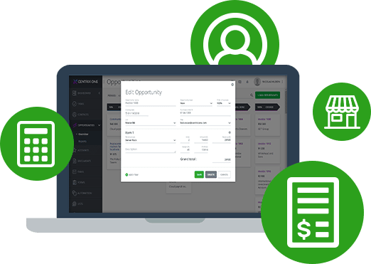 Track QuickBooks sales CRM CentrixOne